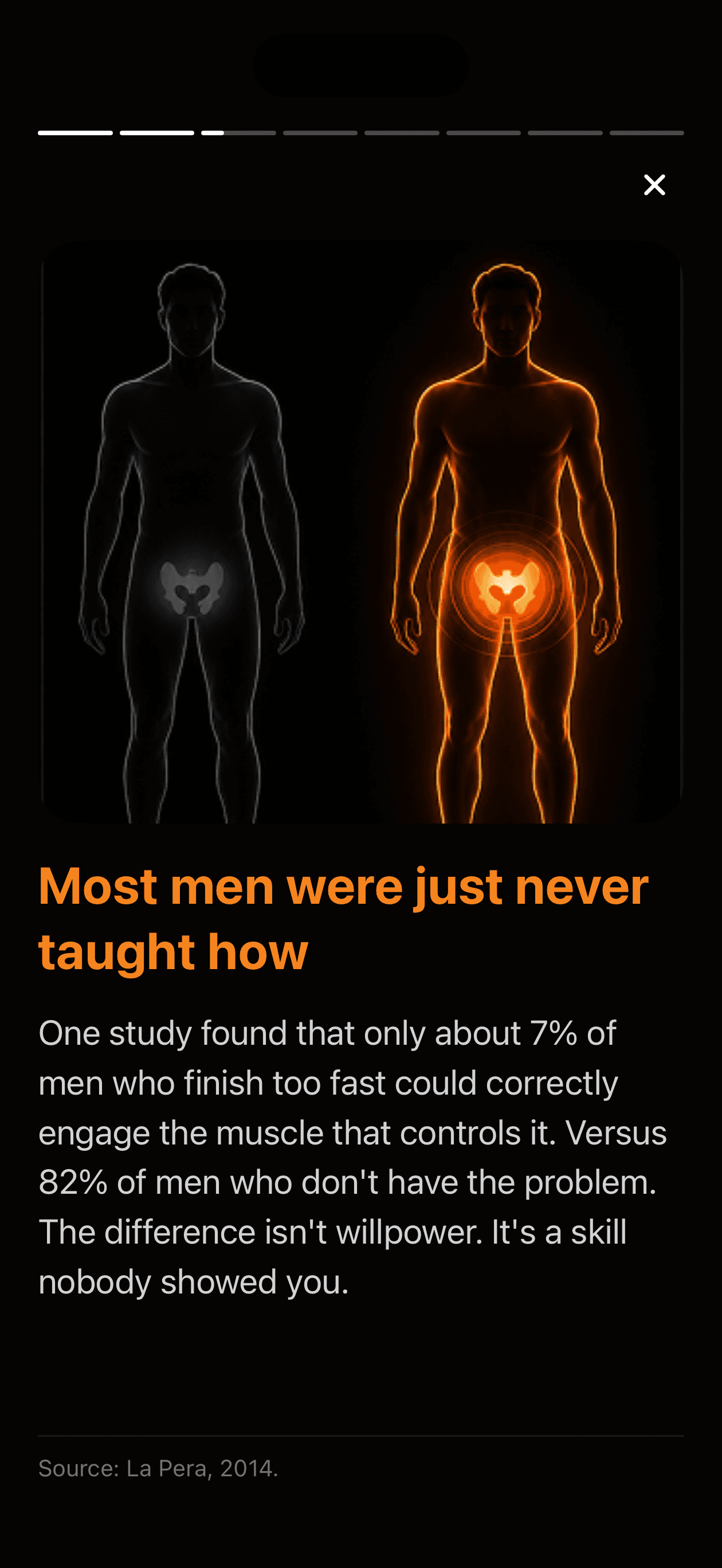 Perfomax insight screen: most men were just never taught how to engage the pelvic floor